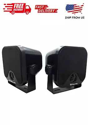 4 Inches Heavy Duty Waterproof Boat Marine Box Outdoor Speakers Surface Mounted • $40.99