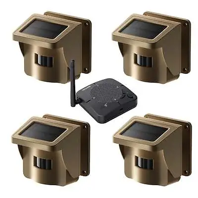 Solar Wireless Driveway Alarm Security System Outdoor PIR Motion Sensor Detector • $99.99