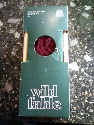 Wild Fable Beanie Cap Make Your Own. Burgundy Yarn.  New Sealed Box Wear. • $10