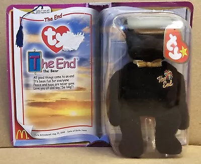 Vintage Ty Beanie Babies The End Millennium Teddy Bear Collection Mcdonald's-NOS • $0.01