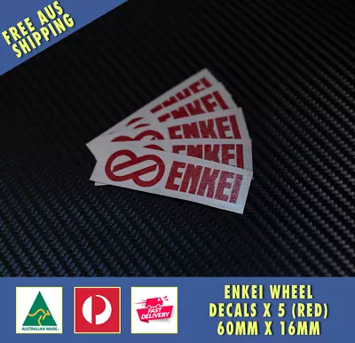 ENKEI STYLE Japan Wheel Logo Decal - Set Of 5 JDM Car Stickers • $4.95