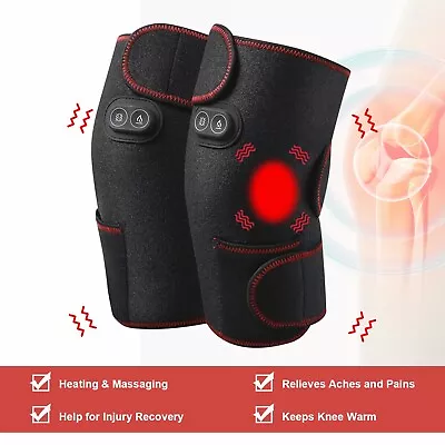 Knee Joint Massager Heat Physiotherapy Therapy Pain Relief Vibration Machine US • $20.99