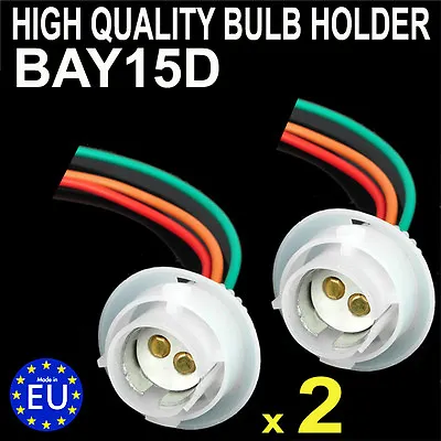 Car Bulb Holder CONNECTOR Indicator Stop Tail Brake Light BAY15D • £5.99