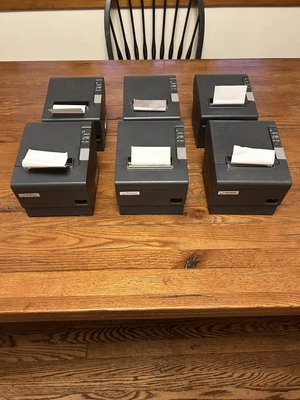 $149.99 • Buy Lot Of 5 Epson TM-T88IV M129H POS Thermal Receipt Printers - No AC Adapters