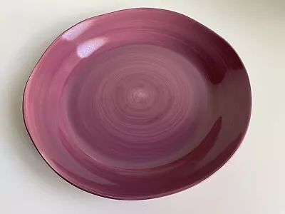 IKEA PLUM PURPLE EGGPLANT Serving PLATE Platter 13” Dinning Ceramic Pottery • $19.99