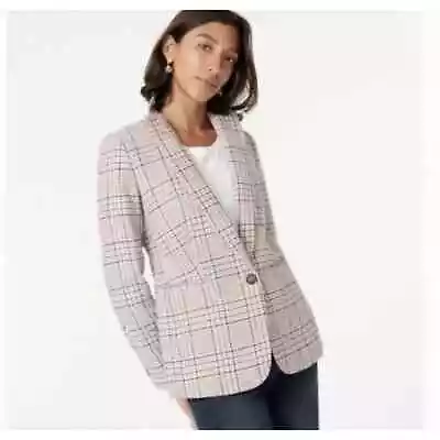 J. Crew Nello Gori Italian Glen Plaid Wool Parke Blazer 0P • $120