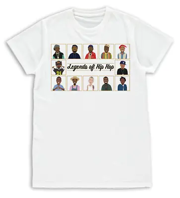Legends Of Hip Hop Snoop Kanye Biggie Etc Mens Vector Heroes T-Shirt S-XXL • £11.99