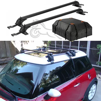 For Mini Cooper S R52 R53 2002-2008 Roof Rack Cross Bar Cargo Carrier Roof Bag • $186.99