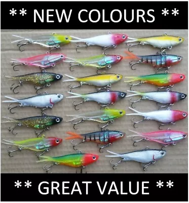 ** FREE SHIPPING** 1x 10x 20x Vibe Soft Plastic Fishing Lures 95mm Top Quality • $6