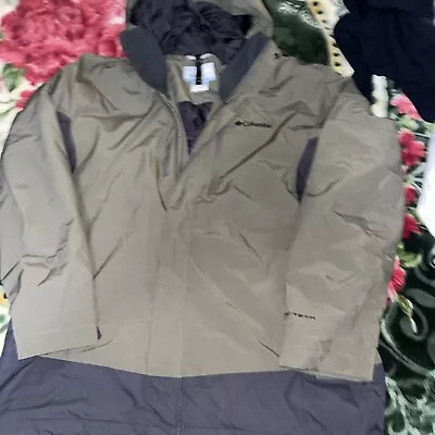 Columbia Omni-Tech Rain Jacket Men's Waterproof Hooded Full Zip • $40