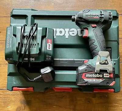 £75 • Buy Metabo SSD 18 LTX 200 BL Impact Driver With 5.2ah Battery & ASC145 Charger