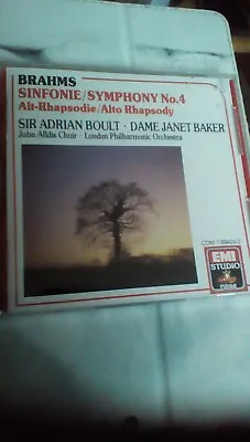 Dame Janet Baker - Brahms: Symphony 4 Alto Rhapsody - Dame Janet Baker CD D0VG • £4.75