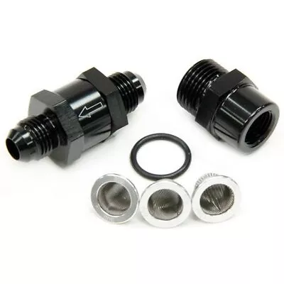 Aeroflow AF608-08BLK -8an Inline Fuel & Oil Filter Black 3x Filter 3080150 ... • $63.97