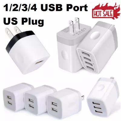 AILKIN Wall Charger 1/2/3/4 Port USB Plug Fast Charging Block Box Cube Brick HOT • $5.69