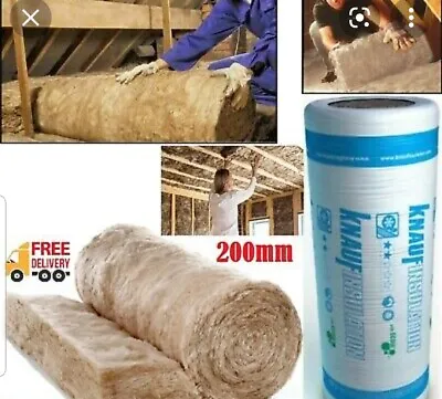 £25 • Buy Knauf Insulation Loft Roll Mineral Wool 100mm