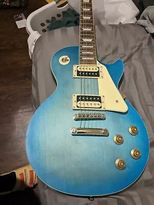 Epiphone Les Paul Traditional PRO-IV 6-String Electric Guitar - Pacific Blue • $500