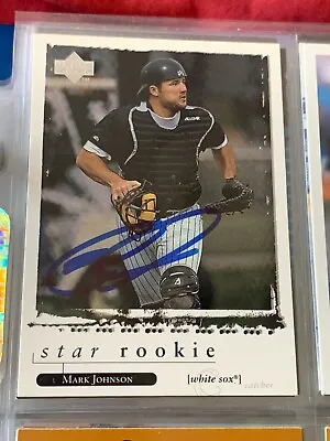 Mark Johnson Autographed Signed 1998 Upper Deck Star Rookie Card White Sox Coa • $4.99