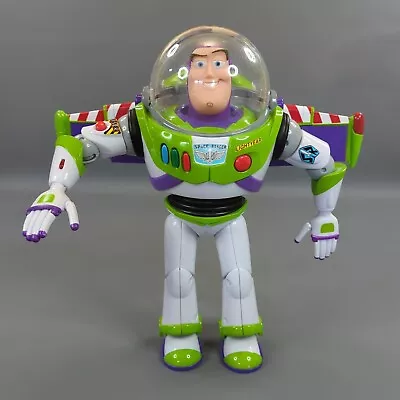 Vintage Thinkway Buzz Lightyear Figure Toy Story Talking Sounds Helmet Tested • $69.99