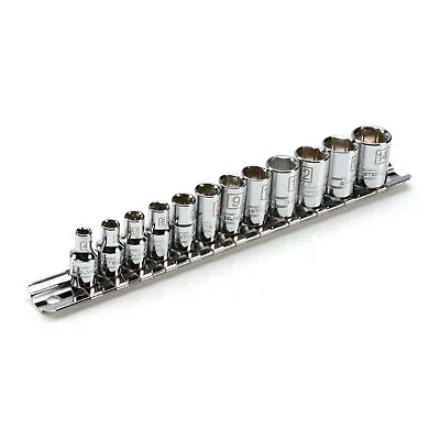 Steelman 12-pc 1/4 In. Drive Shallow Depth 6-pt Chrome Metric Socket Set 78167 • $19.99