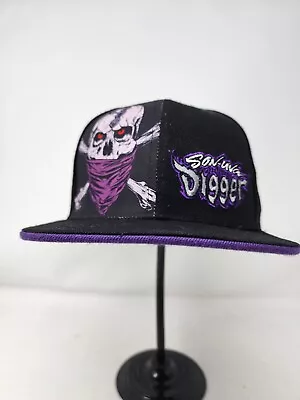 Monster Jam Son-Uva Grave Digger YOUTH Hat Cap Black Snap Back Trucks • $39.95