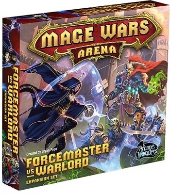 Mage Wars Arena Forcemaster Vs Warlord Expansion Set 2014 Arcane Wonders • $26.95
