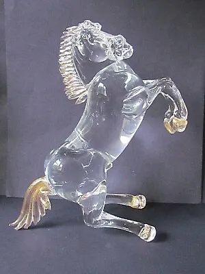 £220 • Buy MURANO GLASS FIGURE OF A REARING STALLION / HORSE (Ref7530)