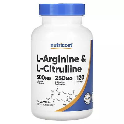 L-Arginine & L-Citrulline 120 Capsules • $14.56