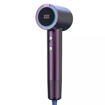 2024 High-speed Hair Dryer LED Display Blow Dryer 1500W Nozzle Negative Ionic • £59