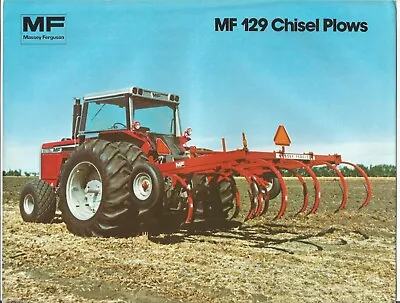 Original Massey Ferguson Model 129 Chisel Plow Sales Brochure # 860 AG 5-81-10-1 • $15