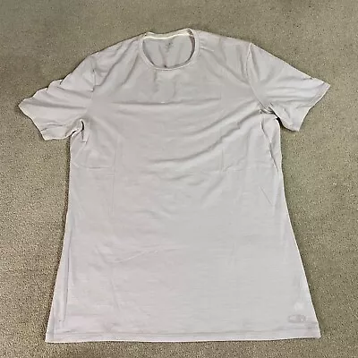 Icebreaker Merino T Shirt Mens Large L White Thin Wool Short Sleeve Outdoors • $34.90
