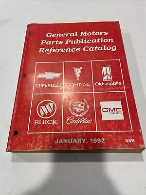 $17.50 • Buy 1992 Chevrolet Pontiac Olds Buick Cadillac Parts Reference Catalog