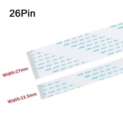 26Pin FFC Flexible Flat Cable Ribbon 0.5 / 1.0mm Pitch AWM 20624 Length 6 - 40CM • $104.74