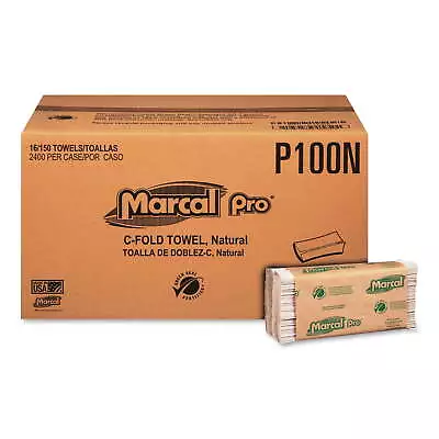 Marcal Pro Folded Paper Towels Natural 16Packs Of 1Plies Multifold Paper Towels • $23.49