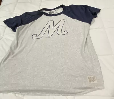 Women’s Memphis Redbirds Logo Navy Blue XL Tee Shirt MiLB Minor League Baseball • $10.99
