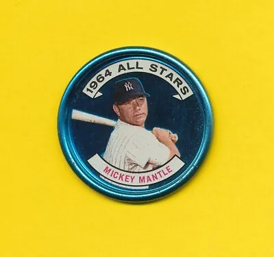 Nm+ Mickey Mantle 1964 Topps Coin #131 Batting Right-handed High Grade *tphlc-50 • $220.50