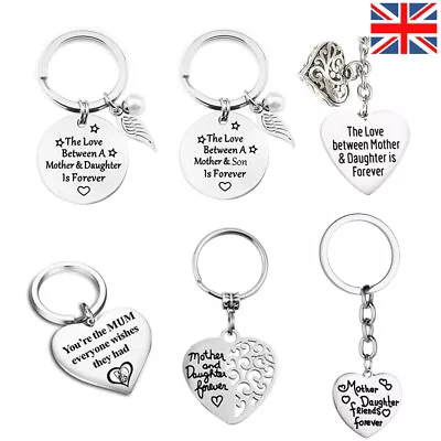 Mother's Day Gifts For Mum Grandma Nana Nan Mummy Auntie Wife Keyring & Bracelet • £4.95