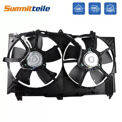 Dual Radiator Cooling Fan Assembly For 2003-2007 Nissan 350Z Infiniti G35 V6 • $77.89