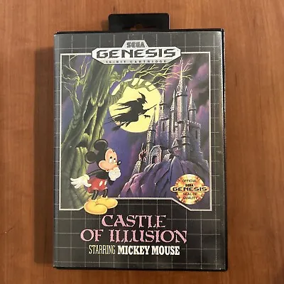 Castle Of Illusion Starring Mickey Mouse (Sega Genesis 1990) Cart And Box • $40.99