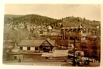 C & S Ry Soda Springs Manitou Colorado Rppc Postcard • $9.99