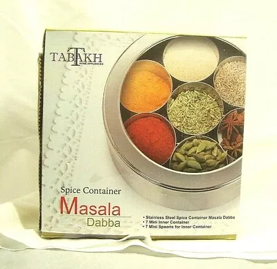 TABAKH Stainless Steel Masala Dabba Spice Containers • $28.50