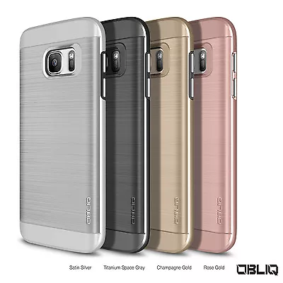 Cover For Galaxy S7 S7 Edge OBLIQ Slim Meta Case Protective Heavy Duty Case • $20.99