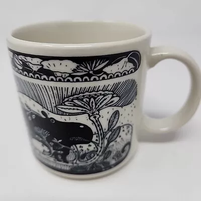 VTG Taylor & Ng Glazed Ceramic Mug Frog Alligator Hippo C1978 Japan • $24.99