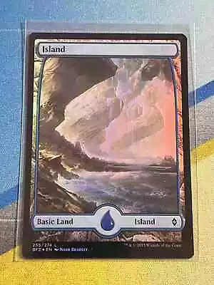 Magic The Gathering MTG Battle For Zendikar ISLAND #255 Foil • $2.25