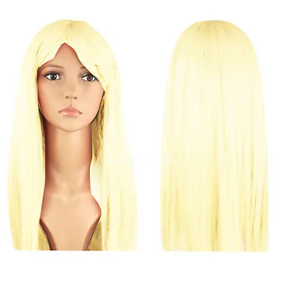 £5.95 • Buy Womens 18” Full Long Fancy Dress Wigs Straight Cosplay Costume Ladies Wig Party