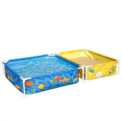 Bestway Power Steel Above Ground Pool - Rectangular Swimming Pool Set - Grey18ft • £41.99