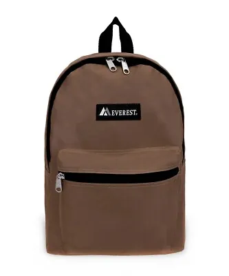 Everest Unisex Basic 15  Backpack BROWN • $15.99