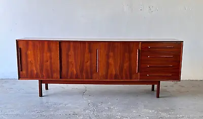 Mid Century Danish Modern Rosewood Credenza By Ib-Kofod Larsen For  Faarup • $6250