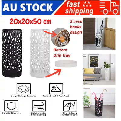$51.95 • Buy Vintage Style Metal Umbrella Holder Stand 50cm H X 20cmD 2Colors Antirust Useful