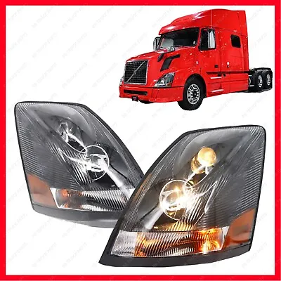 Volvo VNL 670 780 Truck Headlights Pair Left / Right Side With All Bulbs • $279