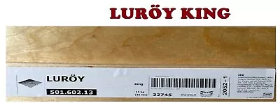 IKea LUROY KING Slatted Bed Base Birch Veneer 501.602.13 LURÖY Brand New • £95.01